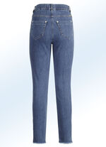 Magic-Jeans mit angesagtem Fransensaum JEANSBLAU