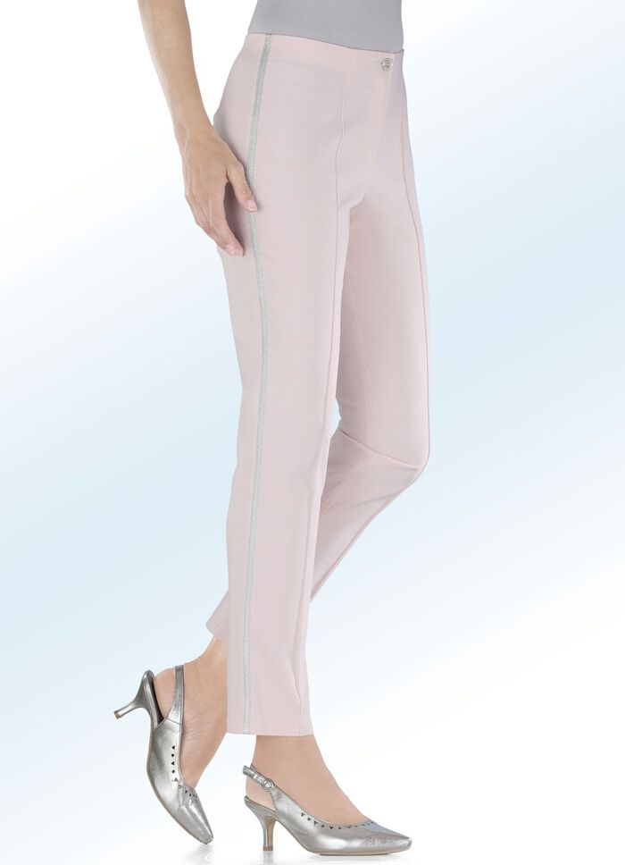 Hose mit effektvollem Zierband 