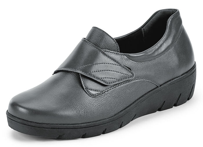 Slipper mit verstellbarem Klettverschluss ANTHRAZIT