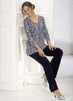 Weich flie&szlig;ende Hose MARINE