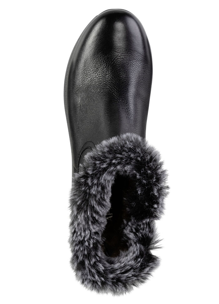 Caprice, gefütterte Damen-Stiefeletten, Winterschuhe, Weite H, mit herausnehmbarem Fußbett SCHWARZ