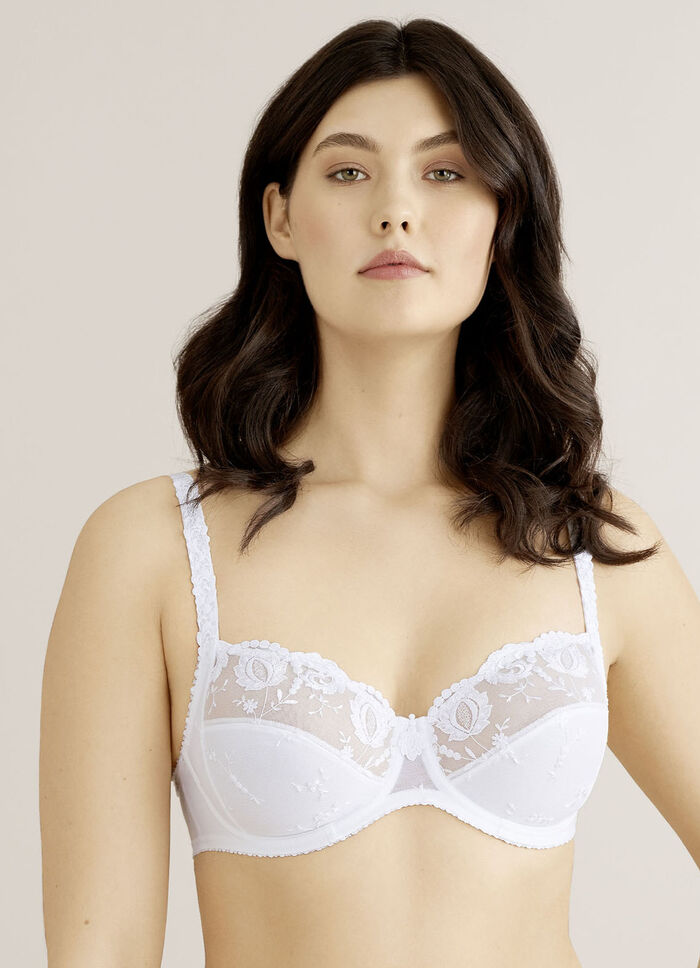 Felina Conturelle-Bügel-BH mit Stickereispitze WEISS