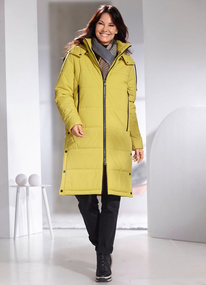 Mantel mit abnehmbarer Kapuze LIMETTE
