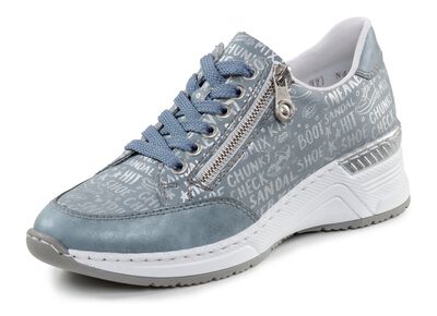 Rieker Schn&uuml;r-Sneaker aus bedrucktem Synthetikmaterial 
