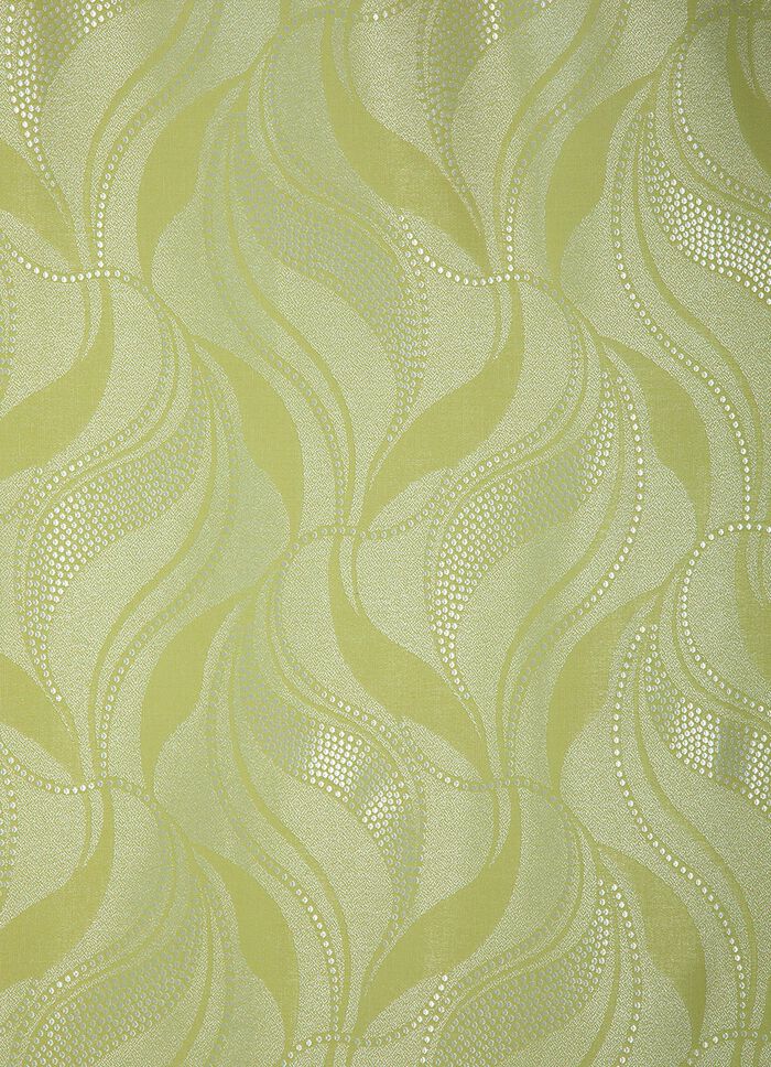 &Uuml;bergardine mit Kr&auml;uselband GR&Uuml;N