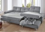 Formsch&ouml;ne Polsterecke mit Funktion GRAU