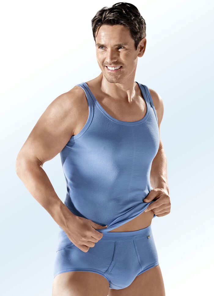 Hermko Dreierpack Sportjacken aus Feinripp 