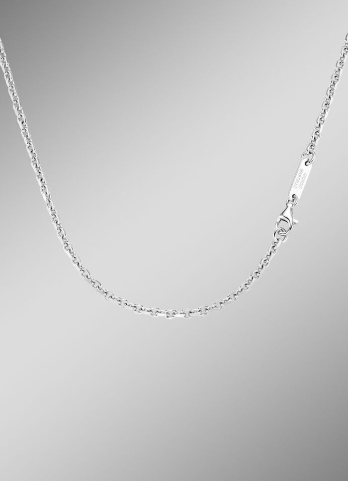 Diamantierte Ankerkette in edlem Silber 