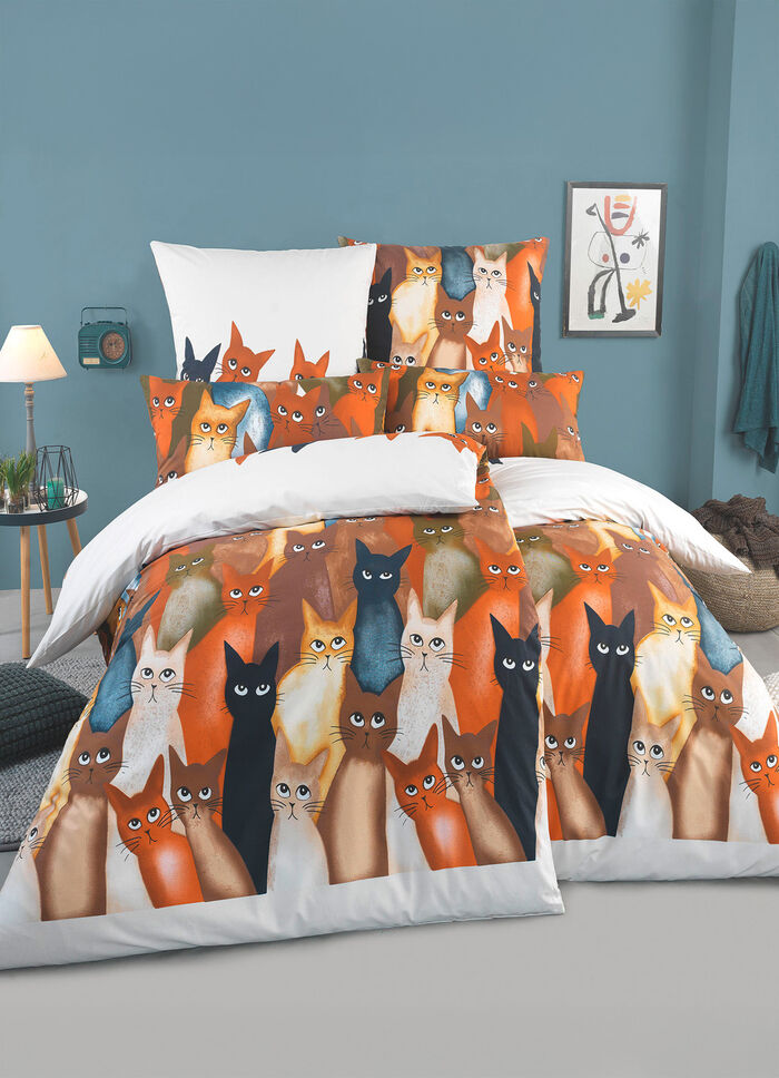 Beidseitig bedruckte Bettw&auml;sche-Garnitur 