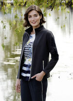 Sweatjacke mit floralem Druck