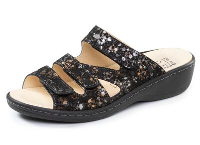 ELENA EDEN, bequeme Damen-Pantoletten, Weite H, mit herausnehmbarem Fu&szlig;bett 