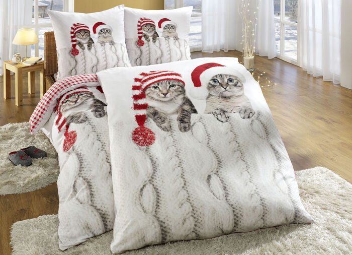 Bettwäsche-Garnitur mit Reißverschluss 