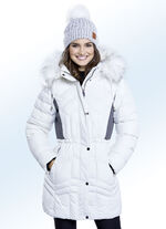 Longjacke mit interessanten Steppvarianten 