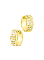 Schicke Creolen mit 44 Diamanten 