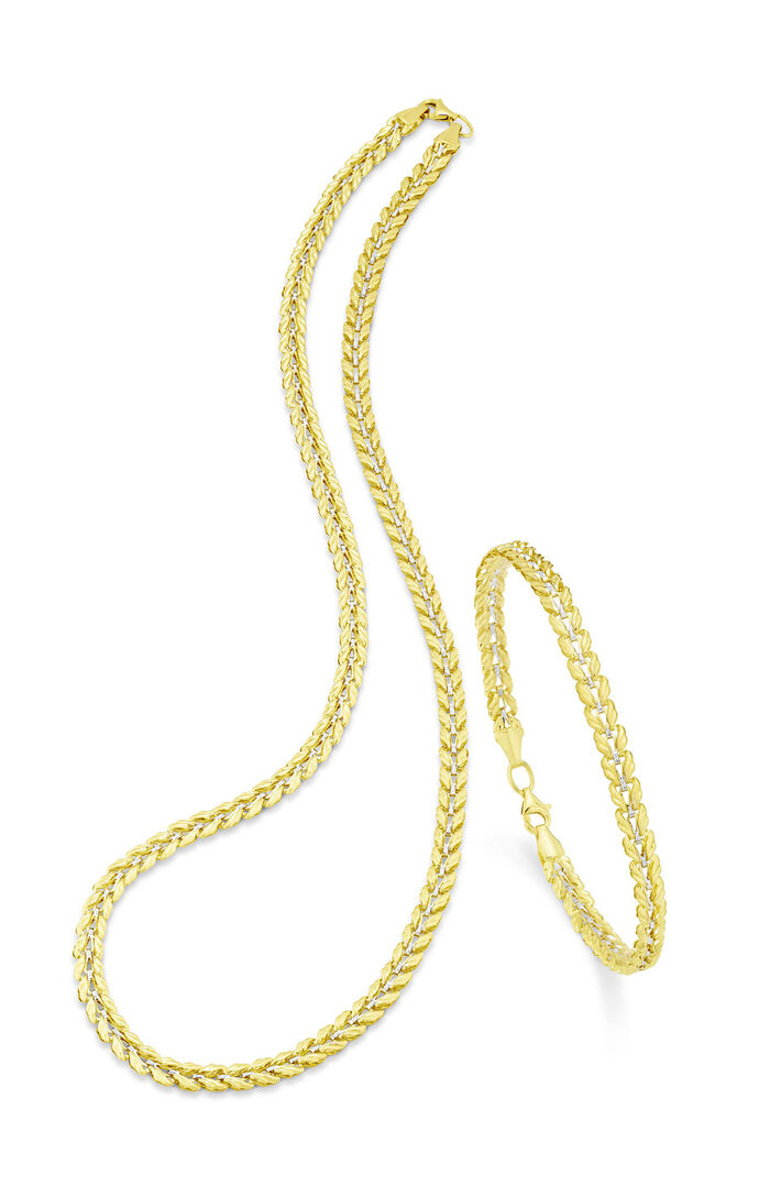 Attraktive Garnitur in Bicolor 