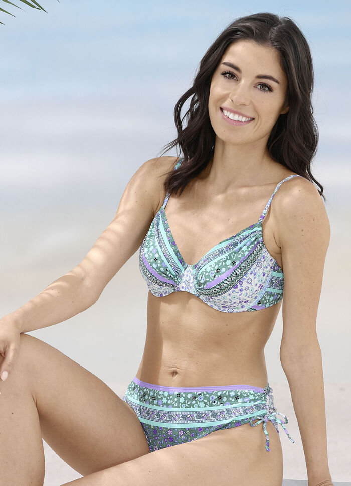 Bikini mit B&uuml;gel, schalenlos, seitlich raffbar 