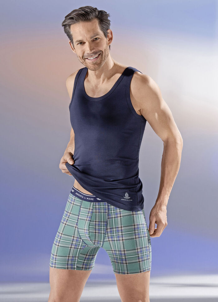 Dreierpack Pants, kariert mit Elastikbund