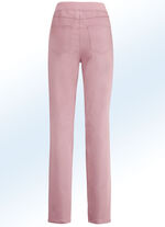 Edle Hose in Schlupfform DUNKELROSÉ