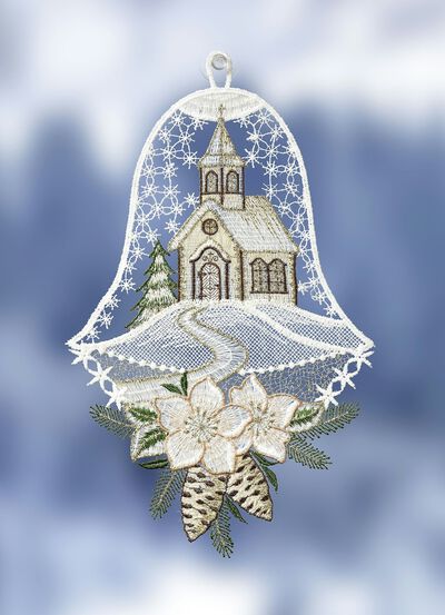 Entz&uuml;ckendes Fensterbild in Glockenform 