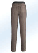 Superbequeme Power-Stretch-Jeans mit spezieller Bundverarbeitung TAUPE