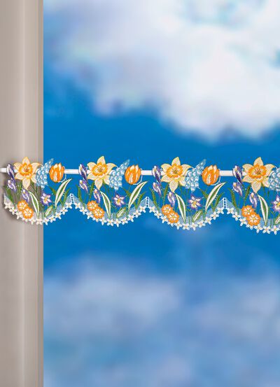 Stangendeko aus Plauener Spitze 