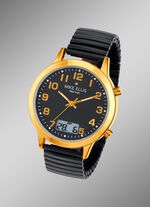 Funk-Herrenuhr mit Diamant von Mike Ellis New York 