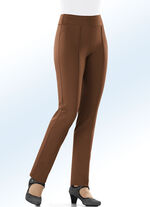 Jerseyhose mit höherem, elastischem Formbund COGNAC