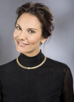 Edler Superflex-Halsreif mit Mittelteil in Weißgold 