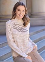 Shirt mit r&uuml;ckw&auml;rtigem Rei&szlig;verschluss BEIGE