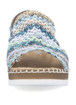 Rieker, sommerliche Damen-Sandalen, mit seitlichen Elastik-Bandagen 