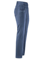 Hose mit funkelnden Glitzersteinchen JEANSBLAU