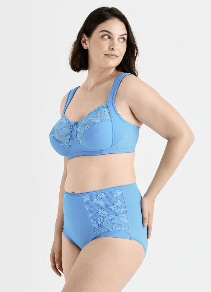 Miss Mary Miederhose mit Elastikspitze T&Uuml;RKISBLAU