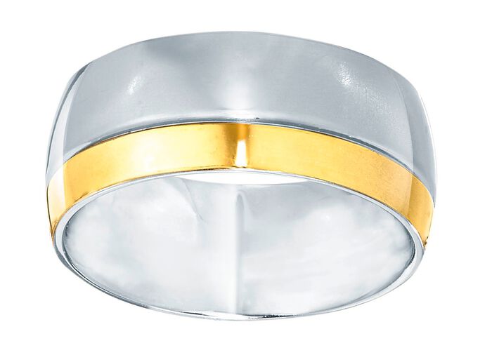 Damenring in Hochglanz und in Bicolor 