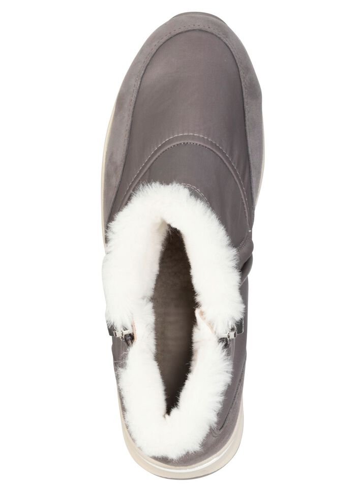 ELENA EDEN, gef&uuml;tterte Damen-Boots, Winterschuhe, Weite H, mit herausnehmbarem Fu&szlig;bett GRAU