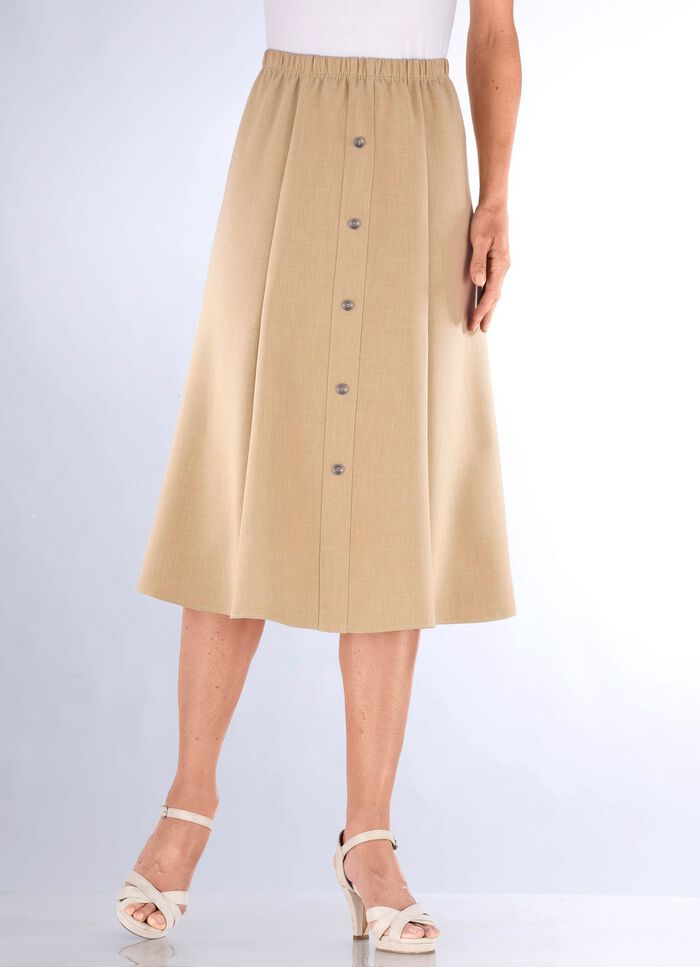 Rock mit Zierknopfblende 