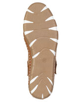 Gemini, bequeme Damen-Slipper, Weite G, mit herausnehmbarem Fußbett COGNAC