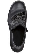 ELENA EDEN Bootie aus teilweise reptilgepr&auml;gtem Nappaleder 