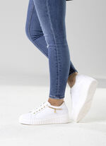 ELENA EDEN, stylische Damen-Sneaker, Weite G, herausnehmbares Fußbett WEISS