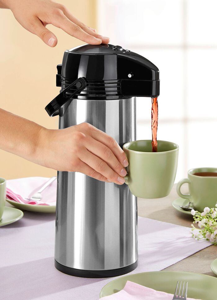 Pump-Isolierkanne aus rostfreiem Edelstahl 