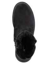 Waldläufer Stiefelette aus Rind-Nubukleder SCHWARZ