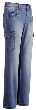 Trendige Jeans mit 8 Taschen in 2 Farben HELLBLAU