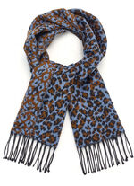 Schal mit Raubtierfell-Dessin 