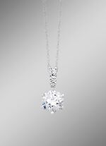 Hochgl&auml;nzender Anh&auml;nger mit synth. Zirkonia 