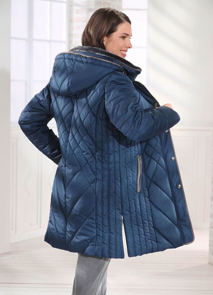 Kurzmantel in 2 Farben DUNKELBLAU