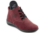 Schnür-Stiefelette mit dezenter Glitzer-Applikation BORDEAUX