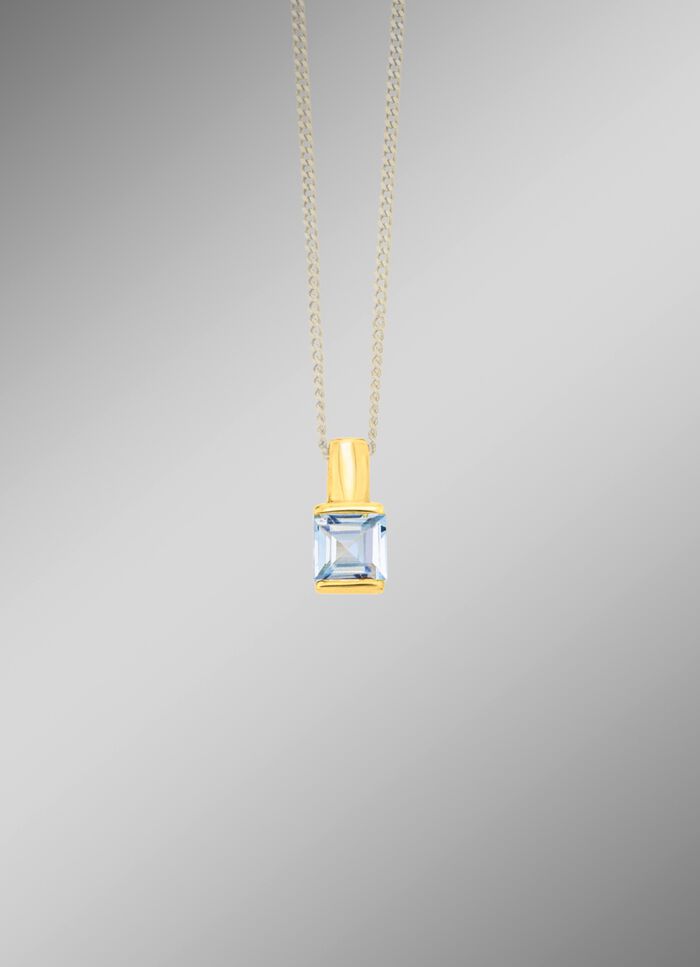 Einzigartiger Anh&auml;nger mit Blautopas 