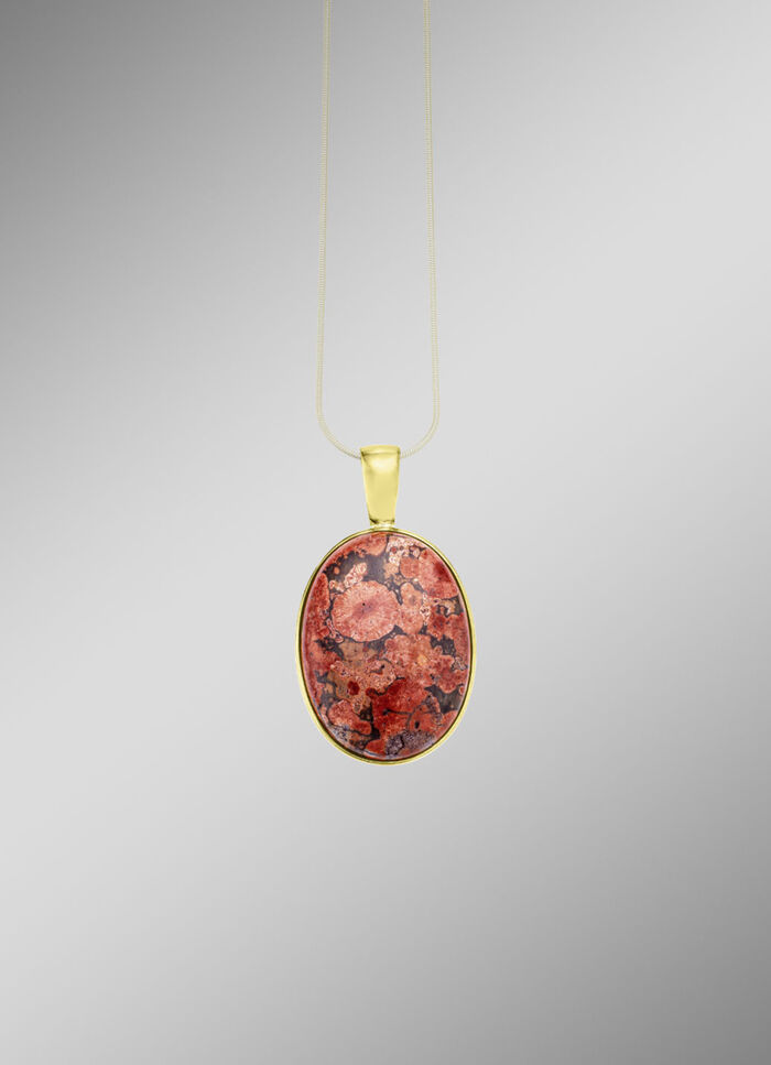 Schönes Unikat: Anhänger mit Flower Opal 