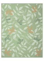 Schlafdecke mit Veloursbandeinfassung GR&Uuml;N