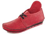 Gemini Mokassin-Schn&uuml;rschuh mit effektvoller Pr&auml;gung ROT