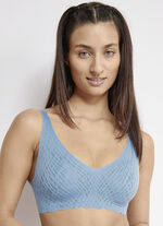 Sloggi ZERO FEEL Bliss-BH aus elastischer Spitze AZURBLAU